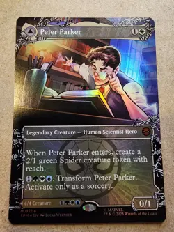 Peter Parker - #208 Foil (Borderless) Marvel's Spider-Man - Mtg - Image 1