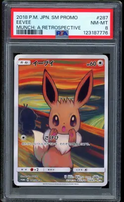 2018 Pokemon Eevee Munch Japanese SM Promo A Retrospective #2878 PSA 8 NM-MT - Image 1