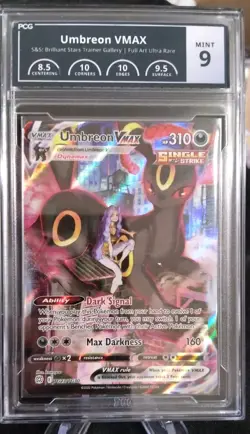 Pokemon TCG Brilliant Stars Umbreon VMax TG23/TG30 PCG 9 Fresh Grade Ultra Rare - Image 1