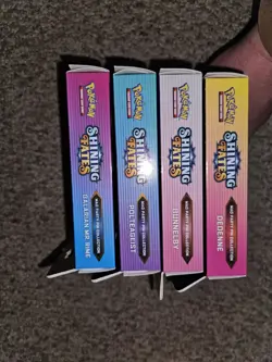 Pokemon TCG Shining Fates Mad Party Pin Collections Set of 4 Factory Sealed - Image 3