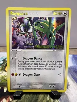 2005 Pokemon EX Emerald Rayquaza Reverse Holo #9/106 MP - Image 1