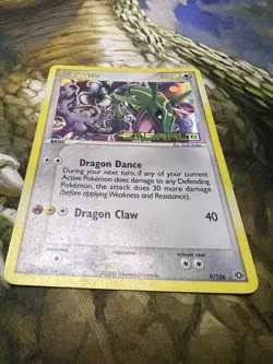 2005 Pokemon EX Emerald Rayquaza Reverse Holo #9/106 MP - Image 2