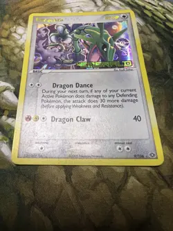 2005 Pokemon EX Emerald Rayquaza Reverse Holo #9/106 MP - Image 3