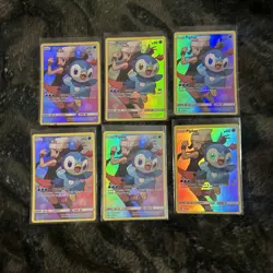 Pokemon TCG Piplup Sun & Moon Cosmic Eclipse 239/236 Holo Secret Rare lot mint - Image 1