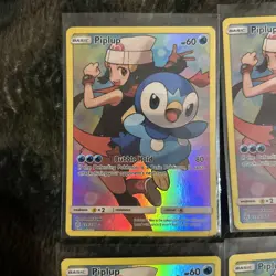 Pokemon TCG Piplup Sun & Moon Cosmic Eclipse 239/236 Holo Secret Rare lot mint - Image 2