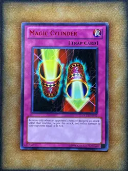 Yugioh Magic Cylinder DL12-EN019 Duelist League Rare Red LP - Image 1