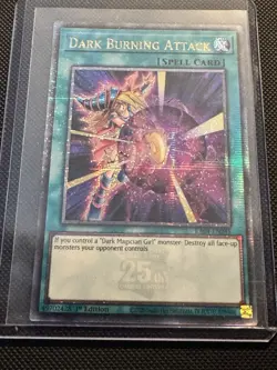 RA04-EN245 Dark Burning Attack Quarter Century Secret Rare 1st Ed YuGiOh - Image 1