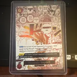 Honesty Impact OP11-018 R Parallel a Fist of Divine Speed One Piece Card - Image 1