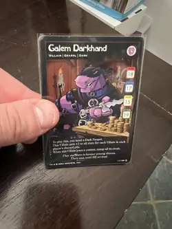 Neopets TCG Card Game Hannah and the Ice Caves Galem Darkhand (11/150) - Image 1