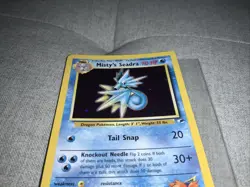 Stage 1 PokeMon "Misty's Seadra - Tail Snap" 9/132 PRERELEASE Card 70 HP #117 - Image 2
