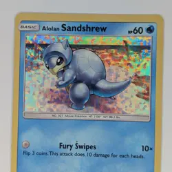 Alolan Sandshrew 4/12 Holo McDonalds Promo Pokemon TCG Card LP - Image 2