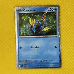 Carvanha 093 Black Star Promo Holo Scarlet & Violet 2023 Pokemon Card NM - Image 1