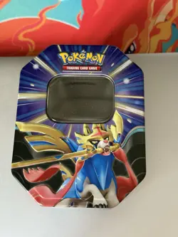 Pokemon TCG Slashing Legends Ex (Empty) Tin Zacian - No Cards only empty tin - Image 1
