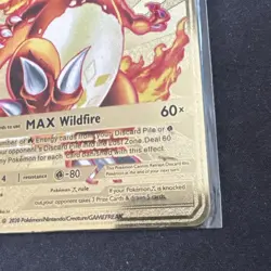Pokemon Charizard DX 52/100 Gold Metal Pokemon Card Max Wildfire HP500 - Image 4