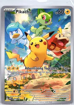 Pikachu SVP 027 SV: Scarlet & Violet Promo Cards - Pokemon Card - NM - Image 1