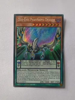 BLCR-EN075 Odd-Eyes Phantasma Dragon :: Secret Rare 1st Edition YuGiOh Card - Image 1