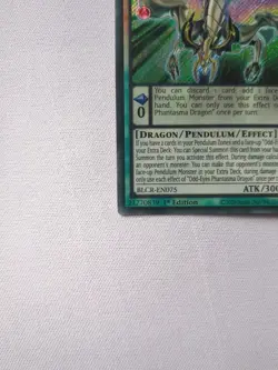 BLCR-EN075 Odd-Eyes Phantasma Dragon :: Secret Rare 1st Edition YuGiOh Card - Image 4