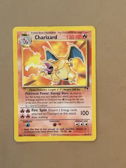 Pokemon TCG Charizard 3/110 Legendary Collection Non-Holo Rare Card 2002 - Image 1