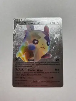 Morpeko V - Spark - Silver Foil - Fan Art - Display Card 079/202 NM - Image 1