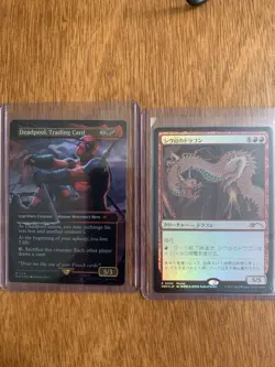MTG Shivan Dragon Foil 30th Celebration Tokyo Promo Japanese plus deadpool card - Image 1