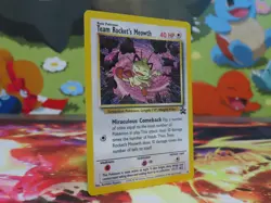 Team Rocket Meowth 18/53 WotC Promo Regular Pokemon Card Near Mint Collectible - Image 2