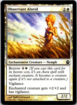 Observant Alseid - MTG - White - Theros - NM FOIL - Image 1