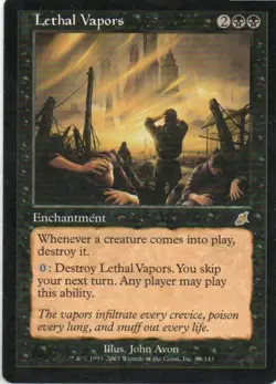 MTG: Scourge: Lethal Vapors: Lightly Played Condition - Image 1