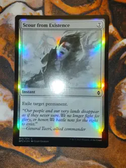 NM FOIL Scour from Existence Battle for Zendikar MTG Magic the Gathering - Image 1