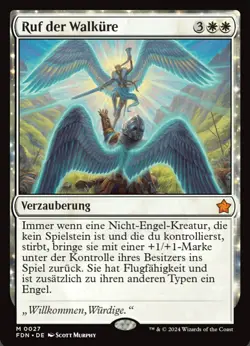 MAGIC MtG The Gathering Ruf der Walkure Grundstein I M 0027 I Deutsch I NM - Image 1