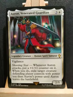 Auron, Venerated Guardian - Final Fantasy Commander - Rare - NM (see pics) MTG - Image 1
