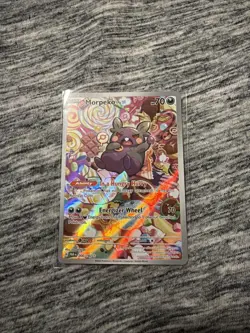 Pokemon TCG Morpeko 206/182 Paradox Rift Illustration Rare - Image 1