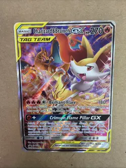 Charizard and Braixen Tag Team Gx #SM230 Black Star Promo 2019 Pokemon TCG - Image 1