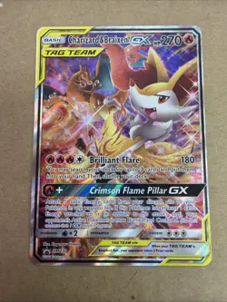 Charizard and Braixen Tag Team Gx #SM230 Black Star Promo 2019 Pokemon TCG - Image 3