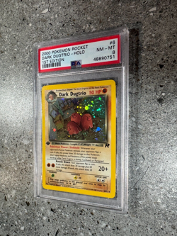 Pokemon TCG 1st Edition Dark Dugtrio 6/82 Team Rocket Holo Rare PSA 8 NM-MT - Image 4
