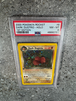 Pokemon TCG 1st Edition Dark Dugtrio 6/82 Team Rocket Holo Rare PSA 8 NM-MT - Image 5