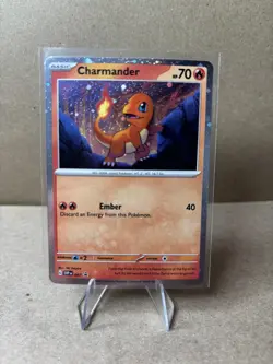 Charmander SVP047 Black Star Promos Cosmos Holo Starter Pokemon 151 TCG 2023 NM - Image 1