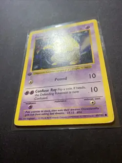 Drowzee 049/102 Base Set (Shadowless) Regular 1st Edition Pokemon WOTC - Image 3