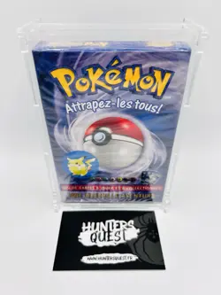 Deck Pokemon Set de Base Scelle Pastille Pikachu Neuf Sous Acrylique FR - Image 1