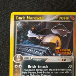 Dark Marowak Reverse Holo EX Team Rocket Returns 7/109 Pokemon TCG - NM - Image 4