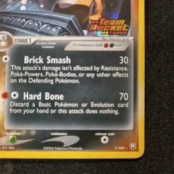 Dark Marowak Reverse Holo EX Team Rocket Returns 7/109 Pokemon TCG - NM - Image 5