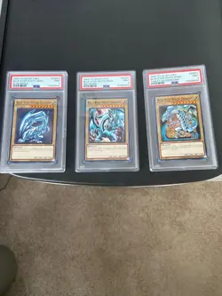 Complete Set Yu-Gi-Oh! Blue-Eyes White Dragon 2024 LDK2-ENK01 PSA 9 - Image 1