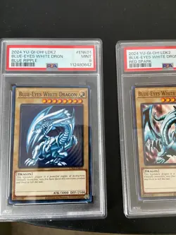 Complete Set Yu-Gi-Oh! Blue-Eyes White Dragon 2024 LDK2-ENK01 PSA 9 - Image 3