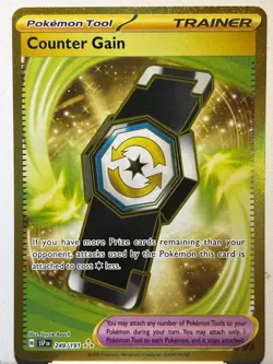 Counter Gain 249/191 SV Surging Sparks Gold Trainer Pokemon Card NM1 AA6 - Image 1