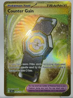 Counter Gain 249/191 SV Surging Sparks Gold Trainer Pokemon Card NM1 AA6 - Image 2