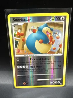 Pokemon Card Snorlax 33/111 Platinum-Rising Rivals Holo Rare - Image 1