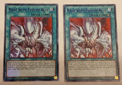 Yu-Gi-Oh Rage with Eyes of Blue Ultra Rare LDS2-EN029 1st Ed (purple) 2 card - Image 1
