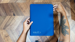 Vault X Zip Binder Exo-Tec - Blue 9 Pocket - Vault X Card Binders - Image 2