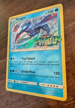 Kyogre SM129 Stamped Black Star Promo Holo Pokemon Card Near Mint - Image 3