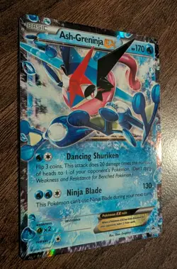 Ash-Greninja EX XY133 Promo Holo Card Standard Size Pokemon TCG NM Front MP Back - Image 3