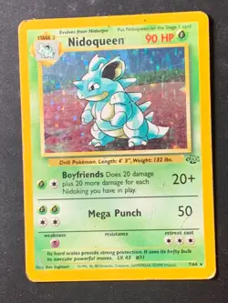 Nidoqueen 7/64 Jungle Holo Rare Vintage WOTC Pokemon Card - Image 1